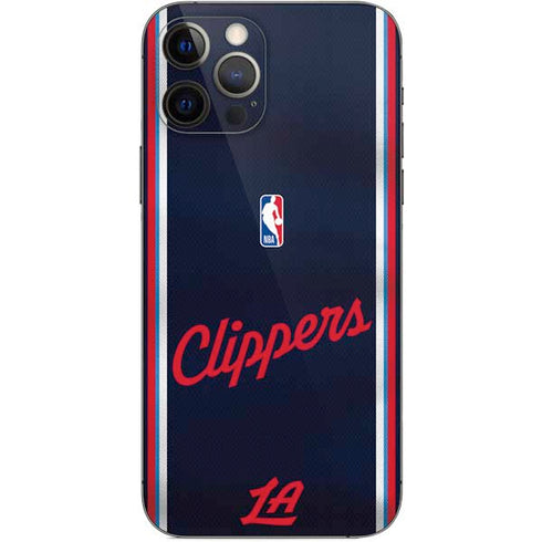 NBA Los Angeles Clippers Distressed Red iPhone 12 Pro Skin