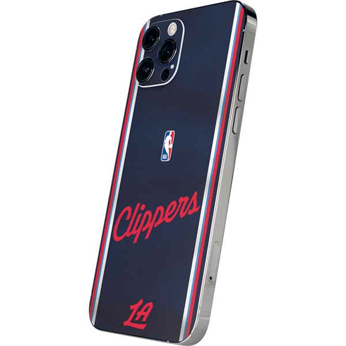 NBA Los Angeles Clippers Distressed Red iPhone 12 Pro Skin