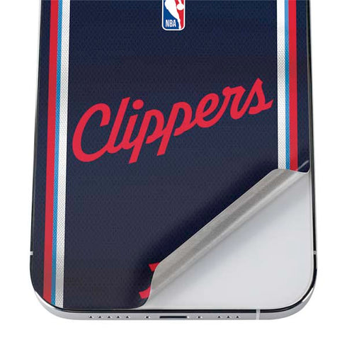 NBA Los Angeles Clippers Distressed Red iPhone 12 Pro Skin