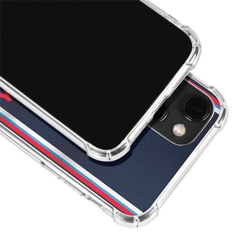 NBA Los Angeles Clippers Distressed Red iPhone 13 Clear Case