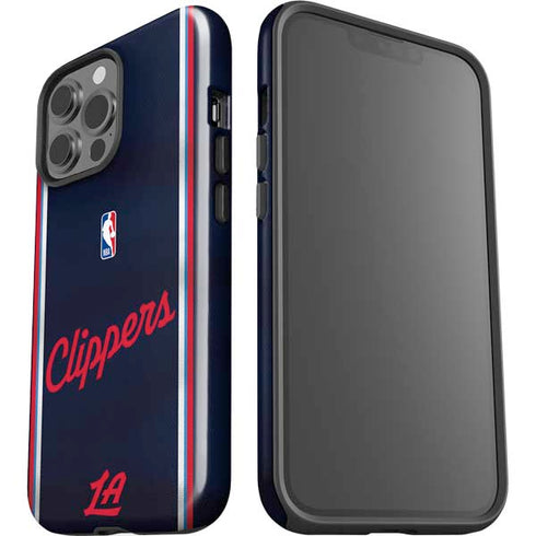 NBA Los Angeles Clippers Distressed Red iPhone 13 Pro Max Impact Case