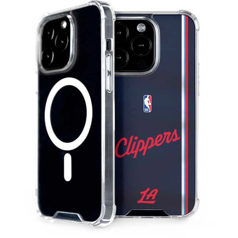 NBA Los Angeles Clippers Distressed Red iPhone 13 Pro Max MagSafe Case
