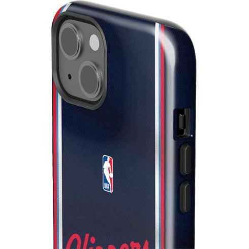 NBA Los Angeles Clippers Distressed Red iPhone 14 Impact Case