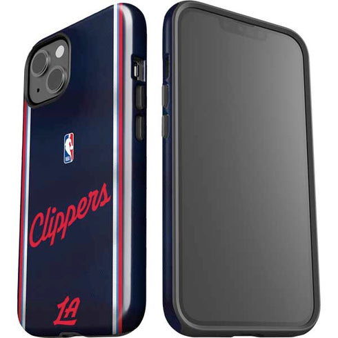 NBA Los Angeles Clippers Distressed Red iPhone 14 Impact Case