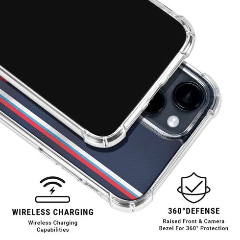 NBA Los Angeles Clippers Distressed Red iPhone 14 Plus Clear Case