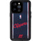 NBA Los Angeles Clippers Distressed Red iPhone 14 Pro Waterproof Case