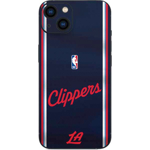 NBA Los Angeles Clippers Distressed Red iPhone 15 Plus Skin