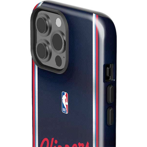 NBA Los Angeles Clippers Distressed Red iPhone 15 Pro Max Impact Case