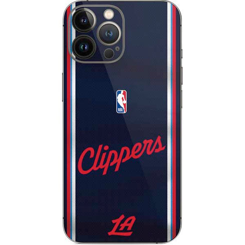 NBA Los Angeles Clippers Distressed Red iPhone 15 Pro Max Skin