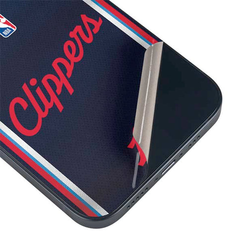 NBA Los Angeles Clippers Distressed Red iPhone 15 Skin