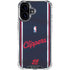 NBA Los Angeles Clippers Distressed Red iPhone 16 Plus Clear Case