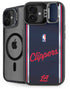 NBA Los Angeles Clippers Distressed Red iPhone 16 Plus Kickstand Case