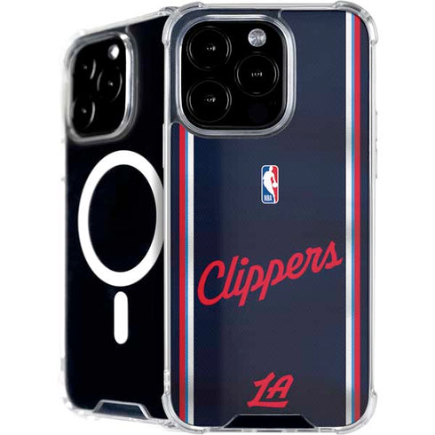 NBA Los Angeles Clippers Distressed Red iPhone 16 Pro MagSafe Case