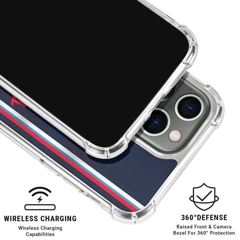 NBA Los Angeles Clippers Distressed Red iPhone 16 Pro Max Clear Case