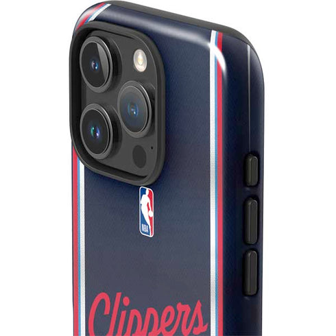 NBA Los Angeles Clippers Distressed Red iPhone 16 Pro Max Impact Case
