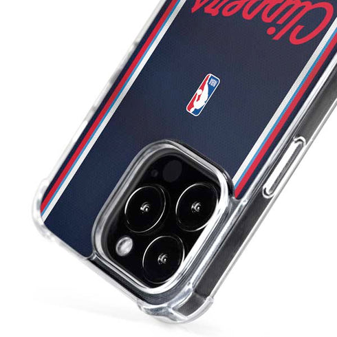 NBA Los Angeles Clippers Distressed Red iPhone 16 Pro Max MagSafe Case