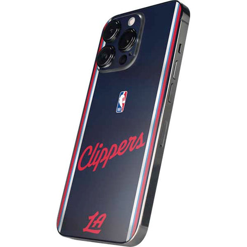 NBA Los Angeles Clippers Distressed Red iPhone 16 Pro Skin