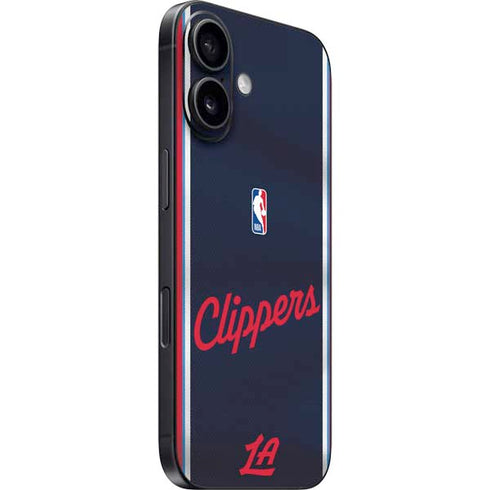 NBA Los Angeles Clippers Distressed Red iPhone 16 Skin