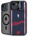 NBA Los Angeles Clippers Distressed Red iPhone 16e Kickstand Case