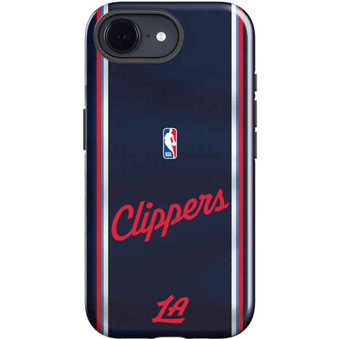 NBA Los Angeles Clippers Distressed Red iPhone 16e Impact Case