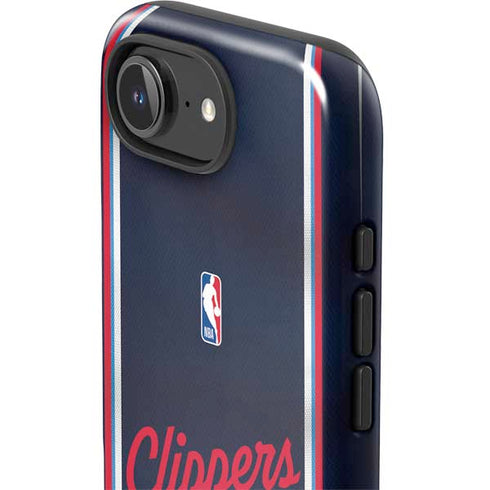 NBA Los Angeles Clippers Distressed Red iPhone 16e Impact Case