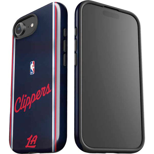 NBA Los Angeles Clippers Distressed Red iPhone 16e Impact Case