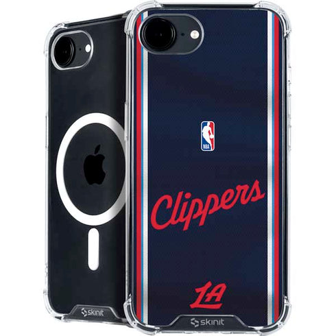 NBA Los Angeles Clippers Distressed Red iPhone 16e MagSafe Case