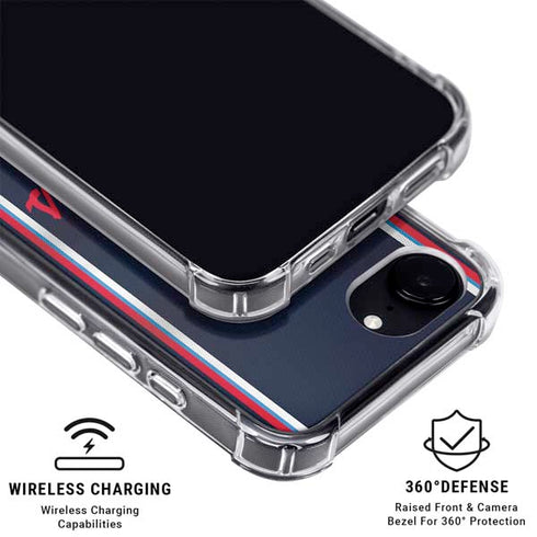 NBA Los Angeles Clippers Distressed Red iPhone 16e MagSafe Case