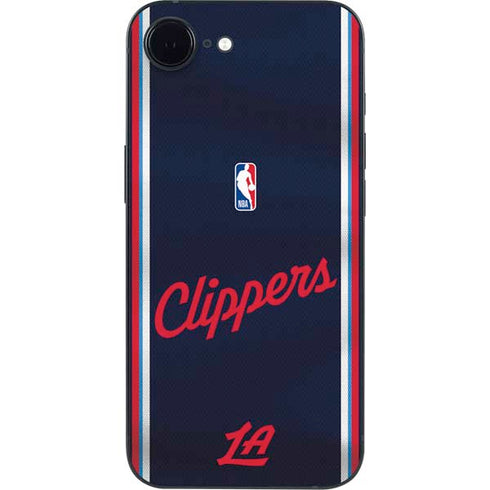 NBA Los Angeles Clippers Distressed Red iPhone 16e Skin