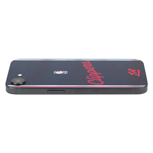 NBA Los Angeles Clippers Distressed Red iPhone 16e Skin