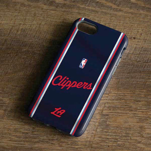 NBA Los Angeles Clippers Distressed Red iPhone 8 Pro Case