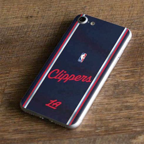 NBA Los Angeles Clippers Distressed Red iPhone 8 Skin