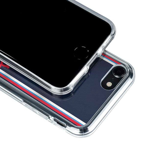 NBA Los Angeles Clippers Distressed Red iPhone SE (2nd & 3rd Gen) Clear Case