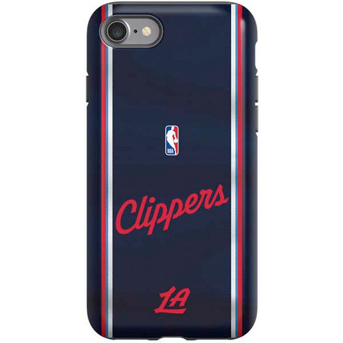 NBA Los Angeles Clippers Distressed Red iPhone SE (2nd & 3rd Gen) Pro Case