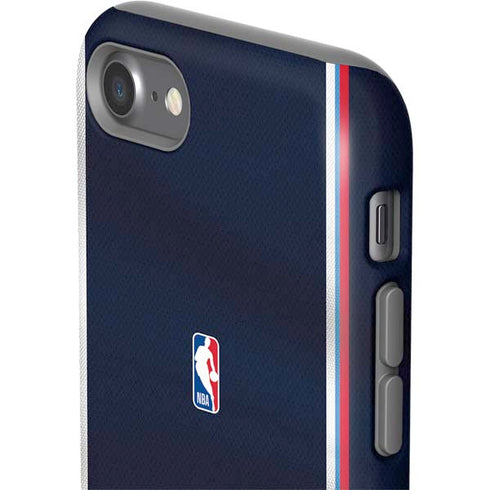 NBA Los Angeles Clippers Distressed Red iPhone SE (2nd & 3rd Gen) Pro Case