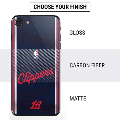 NBA Los Angeles Clippers Distressed Red iPhone SE (2nd & 3rd Gen) Skin