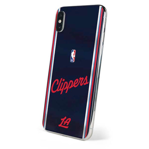 NBA Los Angeles Clippers Distressed Red iPhone X Skin