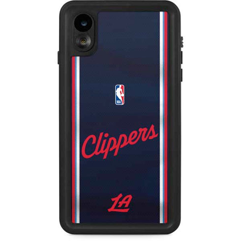 NBA Los Angeles Clippers Distressed Red iPhone XR Waterproof Case