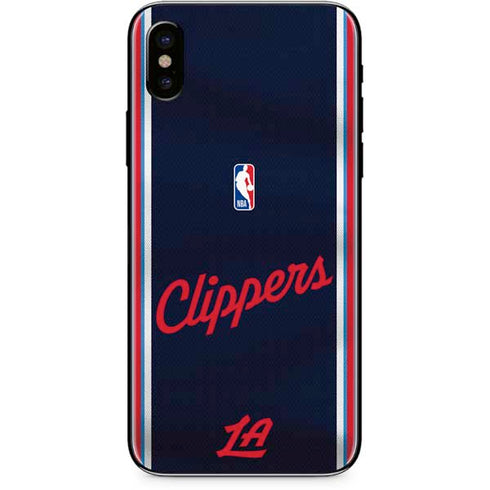 NBA Los Angeles Clippers Distressed Red iPhone XS Skin