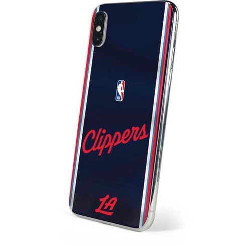 NBA Los Angeles Clippers Distressed Red iPhone XS Skin