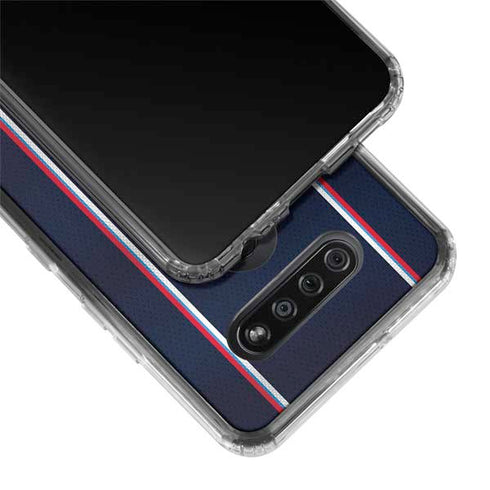 NBA Los Angeles Clippers Distressed Red LG K51/Q51 Clear Case