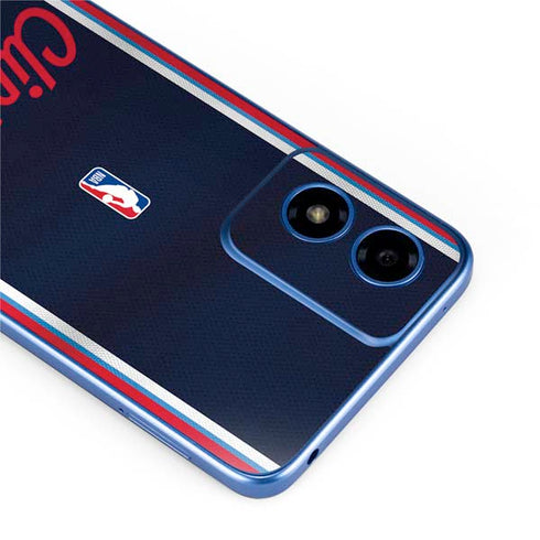 NBA Los Angeles Clippers Distressed Red Moto G Play 4G (2024) Skin