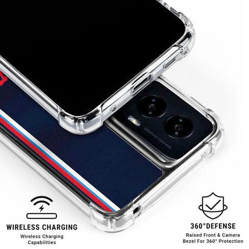 NBA Los Angeles Clippers Distressed Red Moto G Power 5G (2024) Clear Case