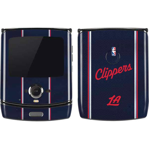 NBA Los Angeles Clippers Distressed Red Motorola RAZR Skin