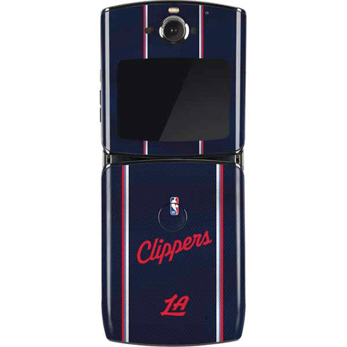 NBA Los Angeles Clippers Distressed Red Motorola RAZR Skin