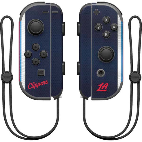 NBA Los Angeles Clippers Distressed Red Nintendo Skins