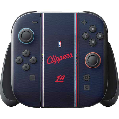 NBA Los Angeles Clippers Distressed Red Nintendo Switch 2 (2025) with Joy-Con Skin