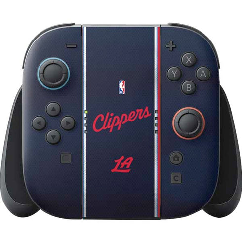NBA Los Angeles Clippers Distressed Red Nintendo Skins