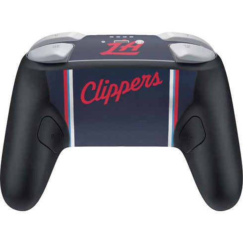 NBA Los Angeles Clippers Distressed Red Nintendo Switch 2 (2025) Pro Controller Skin