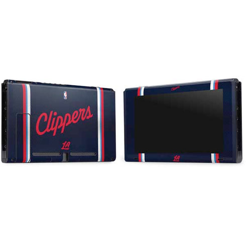 NBA Los Angeles Clippers Distressed Red Nintendo Switch Bundle Skin